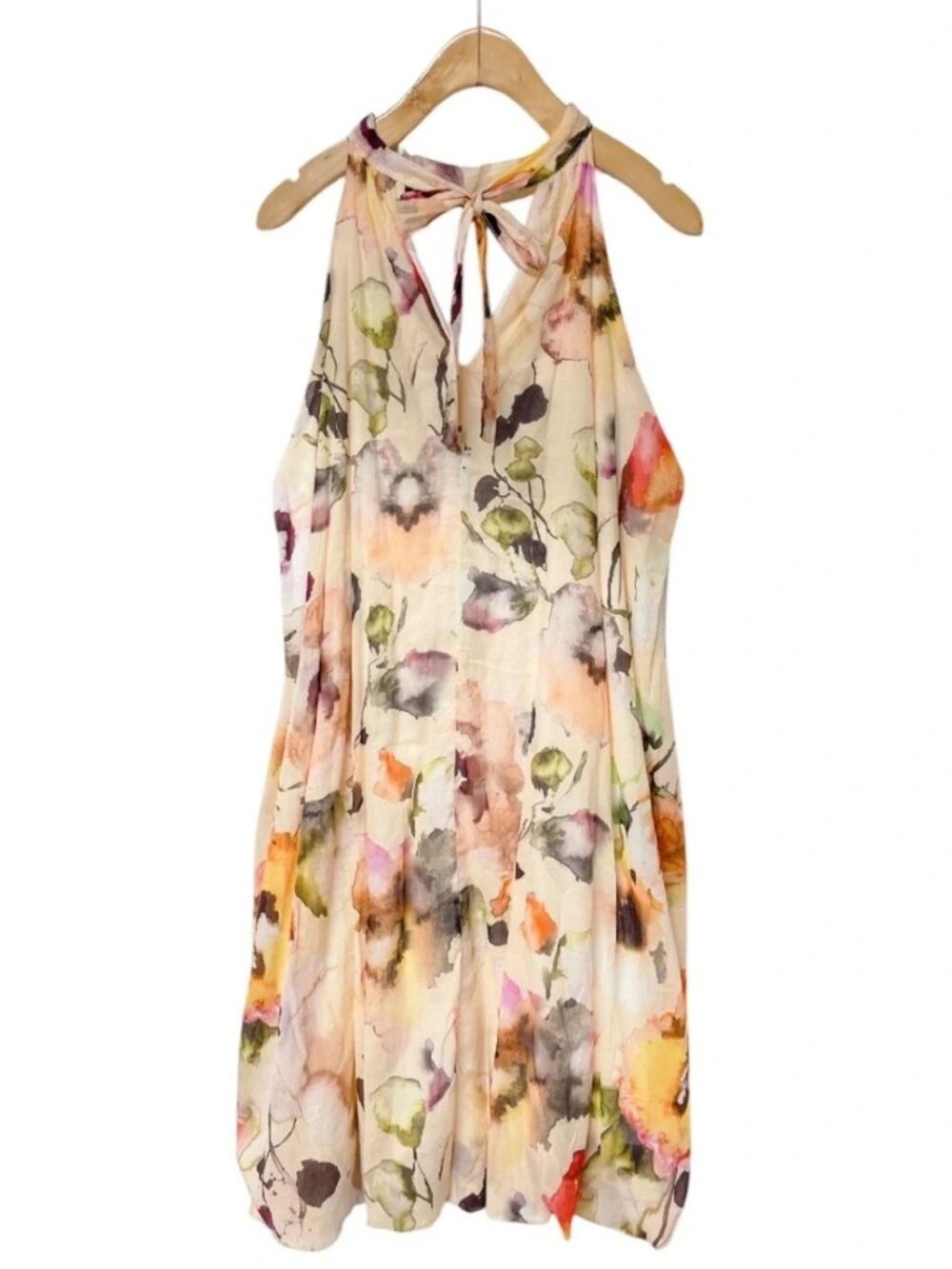 Bellambra Sleeveless Floral Halter Mini Dress - Picture 3 of 9